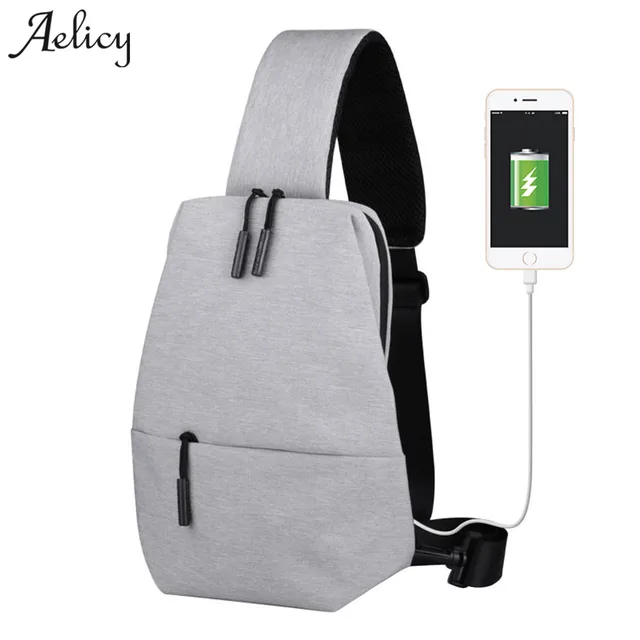 Aelicy Usb Design Large Capacity Chest Pack Zipper Messenger Bags Aelicy Usb Design Large Capacity Chest Pack Zipper Messenger Bags Men S School Bag Modern Shoulder