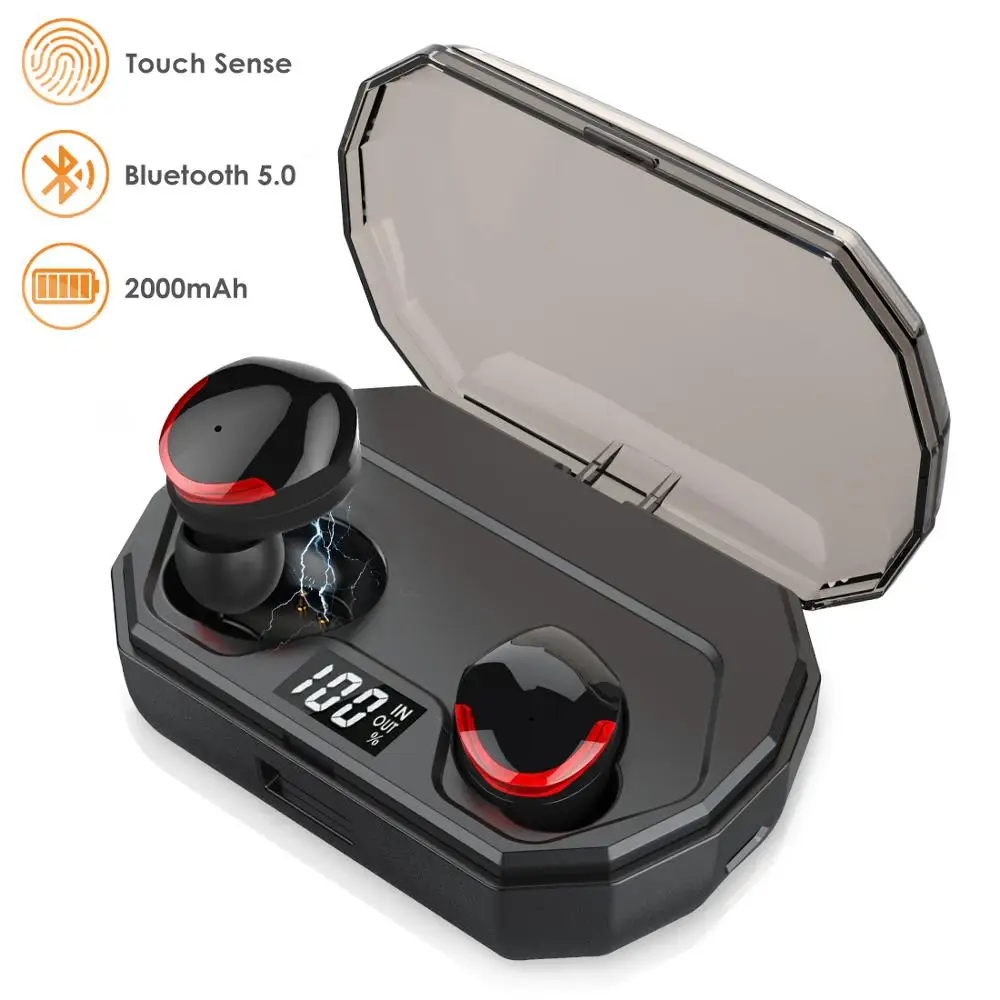 Leelbox наушники вкладыши TWS с R10 двойной V5.0 Беспроводной Bluetooth 3D стерео звук микрофон