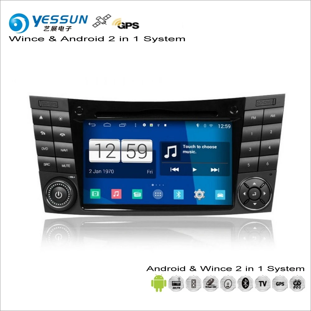 YESSUN для Mercedes Benz E Class W211/CLS C219 автомобильный Android мультимедийный радио CD dvd-плеер gps Navi карта навигации Аудио Видео