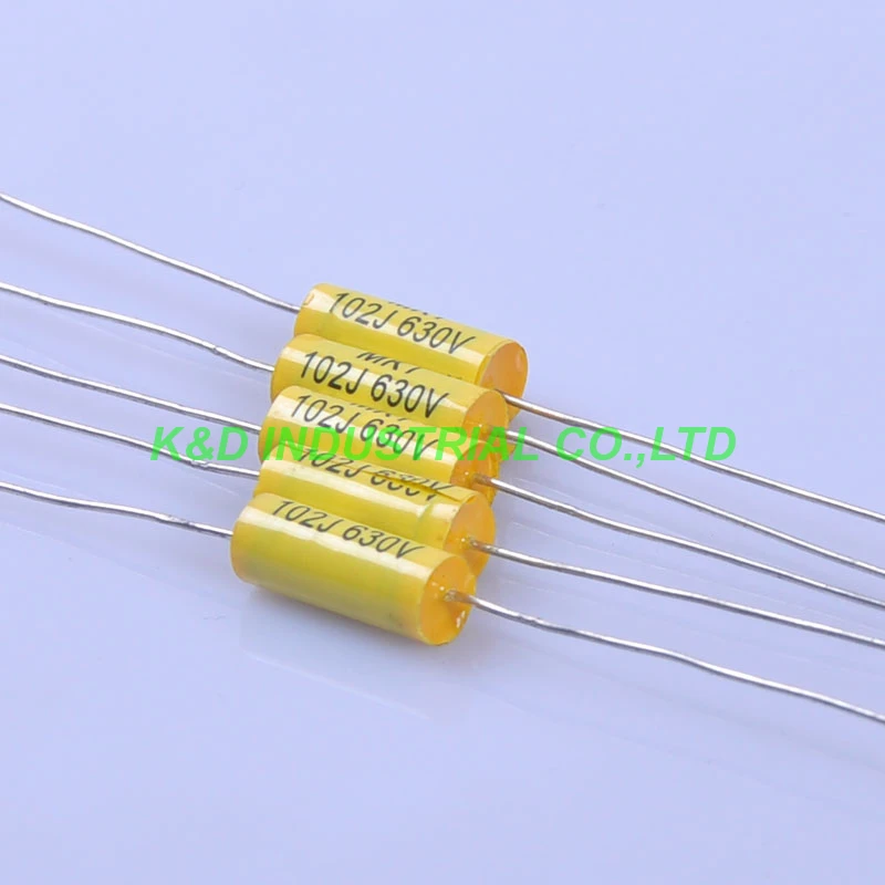 10 шт. трубчатый MKT поли конденсатор осевой 0 001 мкФ 102 630 в для гитары| |
