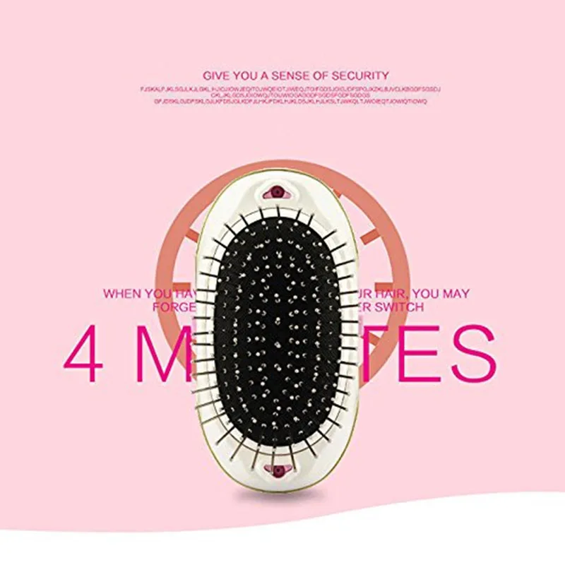 New Portable Electric Anti-static Ionic Hairbrush Mini Hair Brush Massage Small Electric Straight Hair Hairdressing Tangled Comb