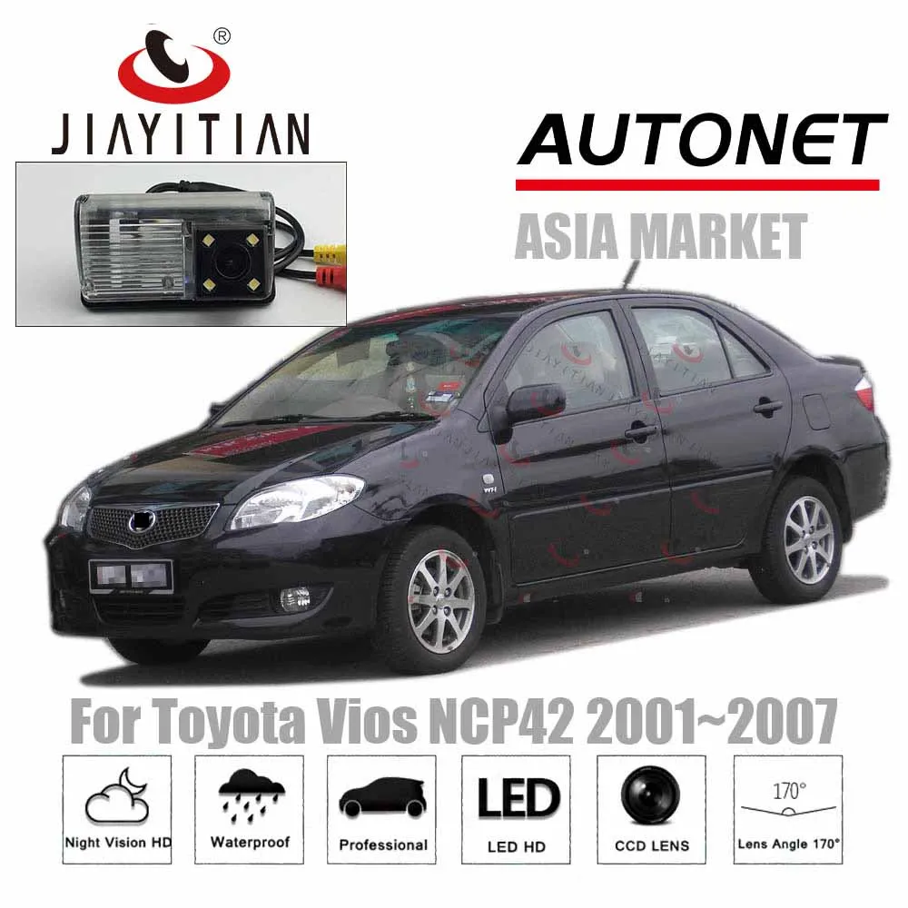 JiaYiTian камера заднего вида для Toyota Vios XP40 NCP42 2002 2003 2004 2005 2006 2007 2008 CCD резервная