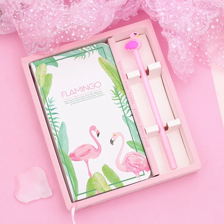 

2019 Newest Cartoon A5 A6 Unicorn And Flamingo Notebook With Pen Journals Memo Notepad Planner Set Graduation And Birthday Gift