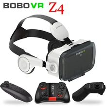 BOBOVR Z4 кожаный виртуальной реальности VR очки гарнитура 3D картон шлем Стерео коробка BOBO VR для 4-6 'смартфон