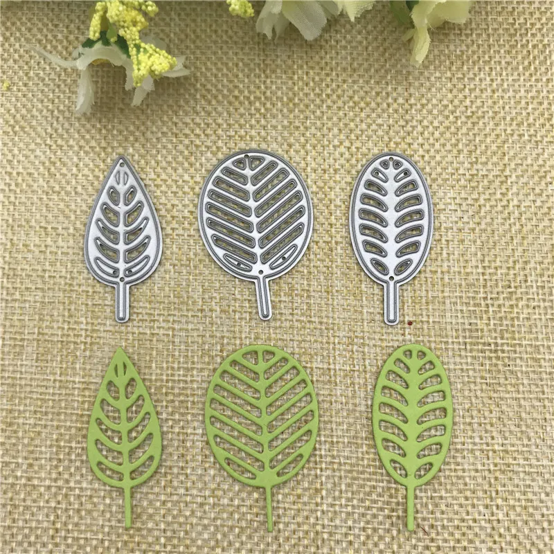 

3pc leaf cute tree die Metal Die Cutting Dies Stencil Scrapbooking Photo Album Card Paper Embossing Craft DIY