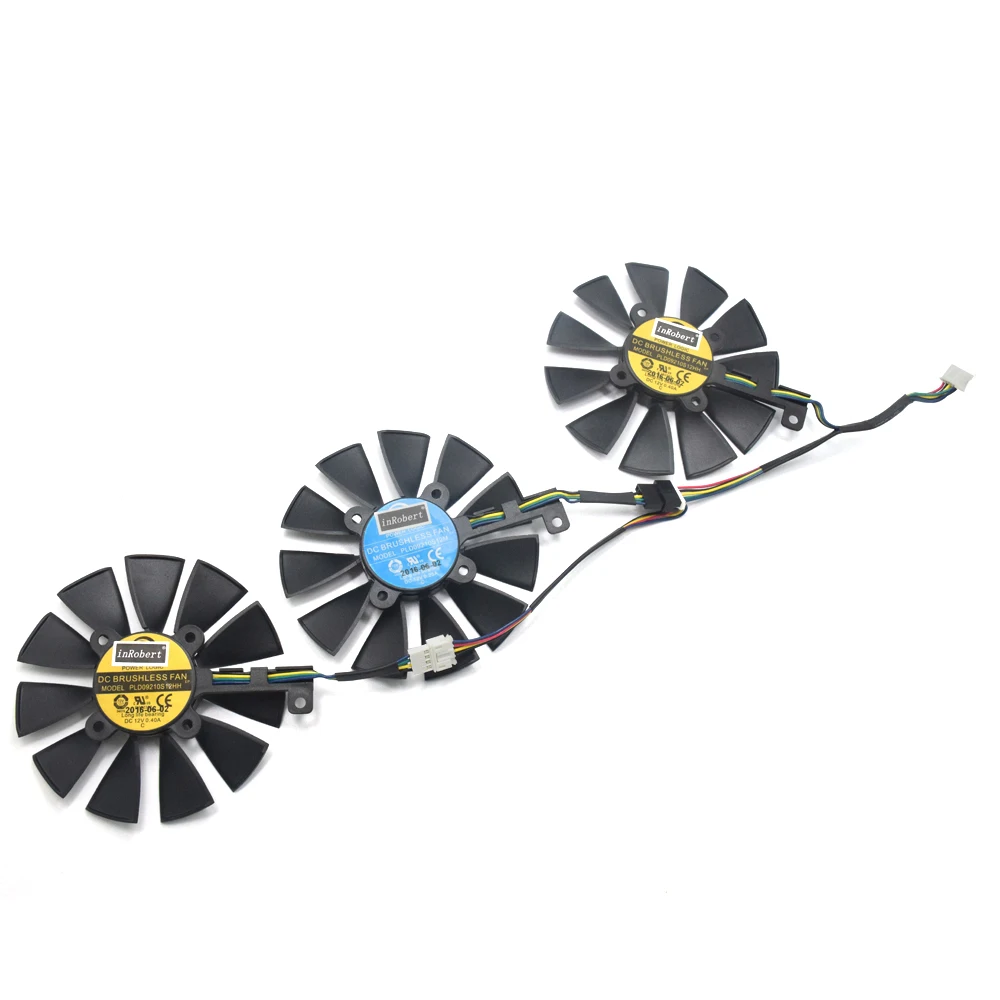 Кулер вентилятор 87 мм PLD09210S12M PLD09210S12HH для ASUS Strix GTX980TI GTX 1080TI 1070TI RX 390X 580 VEGA64 VEGA56