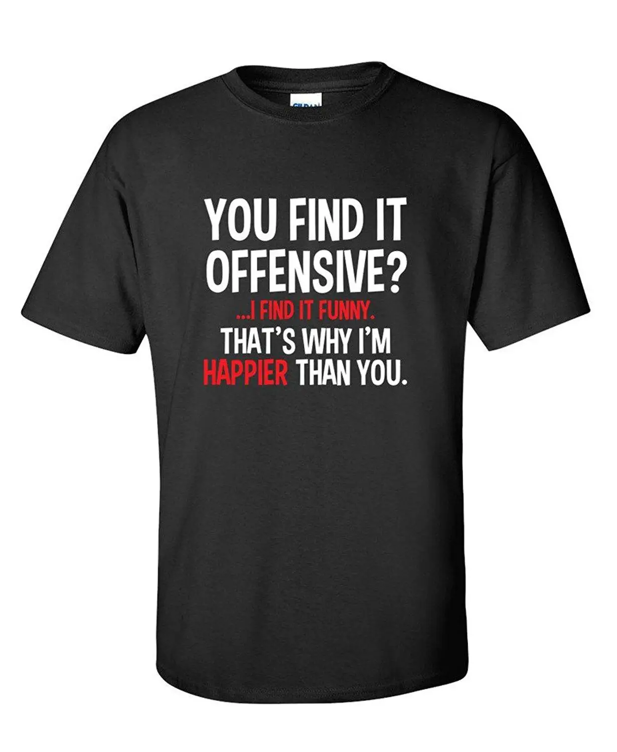 You Find It Offensive? I Find It Funny Humorous Graphic Mens Very Funny ...