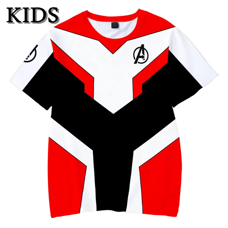 Avengers Endgame boys t shirt Quantum Realm Kids Top Tee Advanced Tech children clothing Cosplay Costumes 2019 kids tshirt