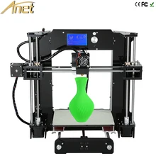 Скидка! Бесплатный 10 м нити + Анет A6 Полный Акриловая Рамка 3d-принтер diy Промышленные машины Экструдер Reprap Prusa i3 + 16 ГБ Карты