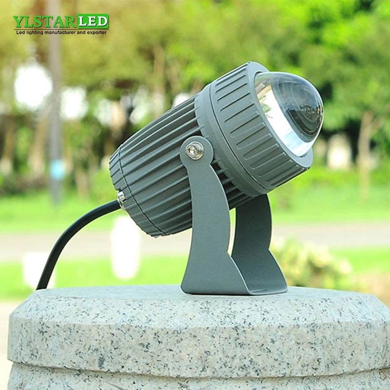 

YLSTAR Free shipping 10W 220V Outduoor LED Spotlight Waterproof Wall Explore Light Remote Spotlight Laser Roof Square Landscape