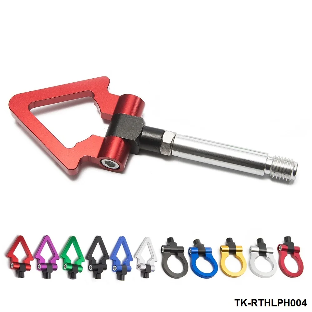 Japan Model Car Auto Trailer Tow Hook Ring Eye Towing Front Rear Aluminum For Honda FIT 08 TK-RTHLPH004