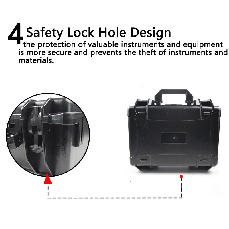 Ударопрочный защитный бокс для камеры ABS герметичный водонепроницаемый жесткий чехол для оборудования с пенопластом набор инструментов для автомобилей ударопрочный чехол
