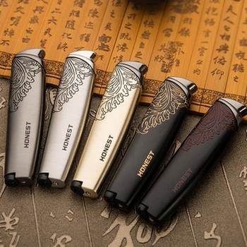 

Elegant Pattern Jet Lighter Gas Torch Turbo Lighter Metal Windproof Cigar Pipe Lighter 1300 C Butane No Gas