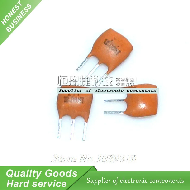

20PCS Ceramic Resonators ZTT12.00MT ZTT12.0M ZTT12 ZTT 12.000MHZ 12MHZ 12.000M 12M 3P DIP-3 New Original