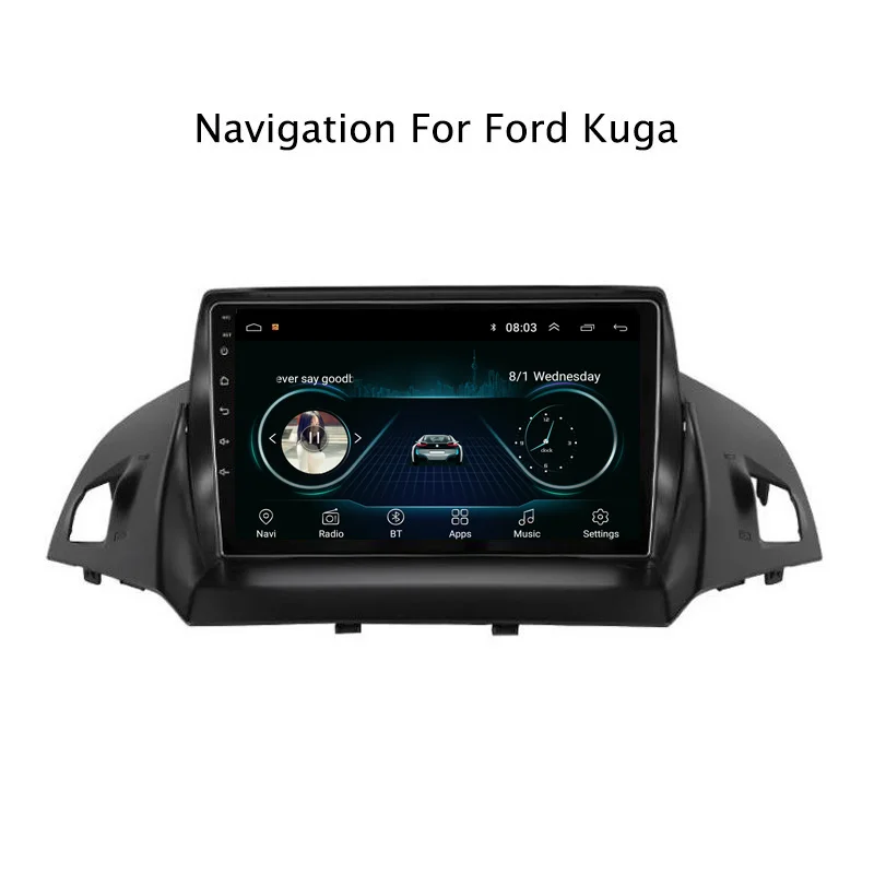 Discount Ectwodvd 9" Android 8.1 Car DVD Player GPS Navigation For Ford Kuga 2013 2014 2015 Car Radio Stereo 0