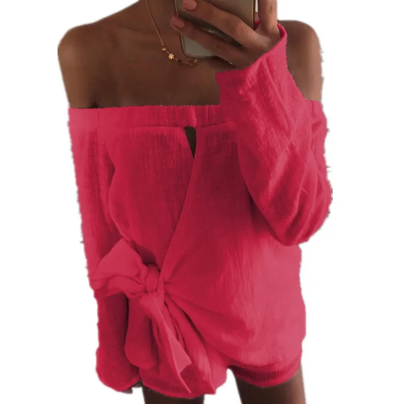 Для женщин пикантные с длинным рукавом Playsuit Клубная одежда Вечеринка с открытыми плечами Комбинезоны для Короткие мотобрюки комбинезон