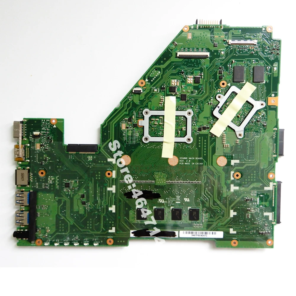  X550WE E2-6110 CPU 4GB RAM 2GB VRAM mainboard REV 2.0 For ASUS X550WA X550WE X550W D552W Laptop mot