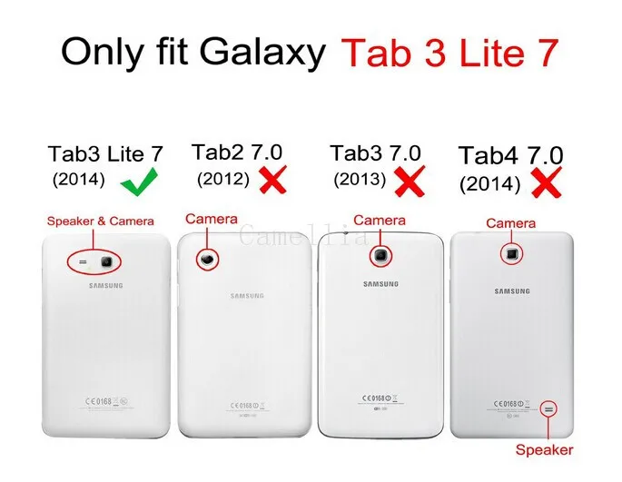 CucKooDo 200 шт./лот 360 градусов вращающийся чехол из искусственной кожи для Samsung Galaxy Tab 3