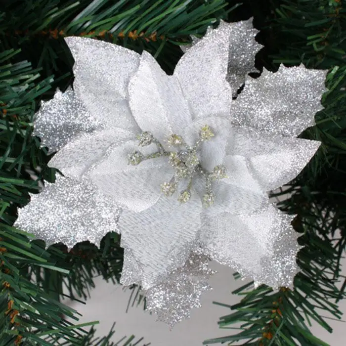 17cm diamonds diy christmas flower pendants xmas holiday party home 1 x christmas flower 90562 4 90562 1 90562 2 90562 3 90562 a