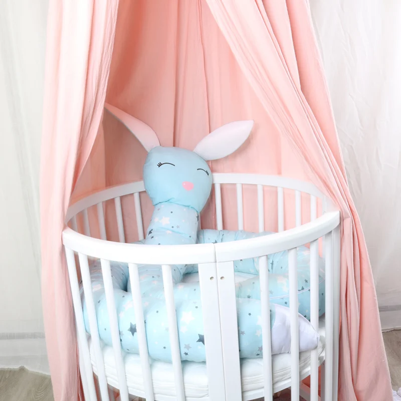 Muslinlife New Arrival Baby Bed Bumper Crib Bumper Lovely Zebra Fox Unicorn Bumpers Cute Cartoon Baby Cushion Lenght 3 Meters