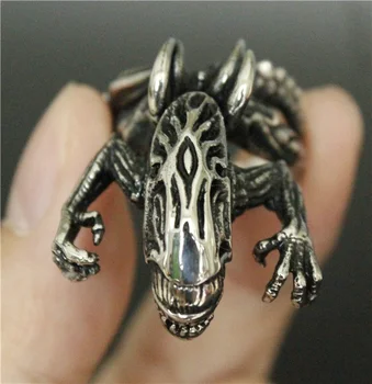 

Size 8 to 13 Cool Shaped Alien Ring 316L Stainless Steel Mens Women Fashion Monster Ring