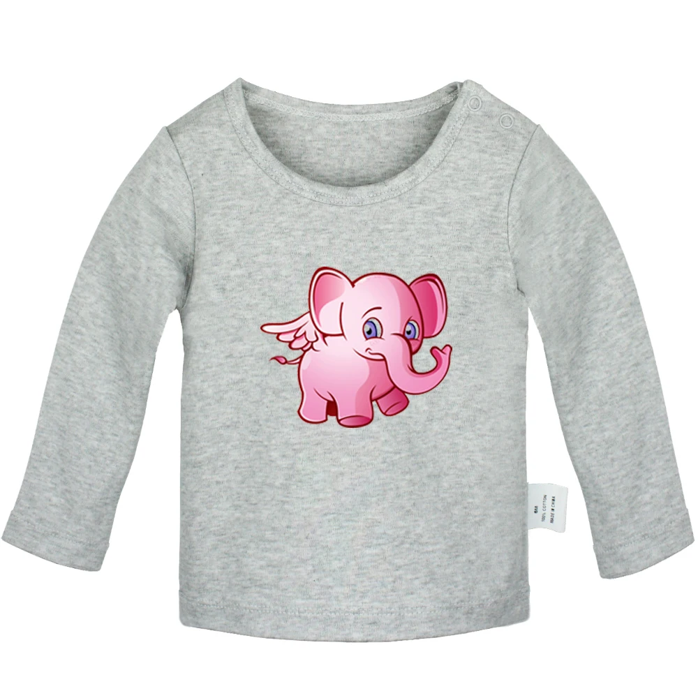 Ферма сердитый цыпленок розовый Dumbo сказка Мико и Свирепый тигр дизайн новорожденных Футболки для малышей Графический сплошной цвет футболки