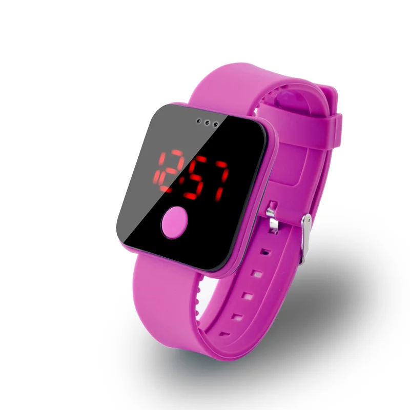 Новые роскошные светодиодные ультра тонкие женские часы с большим экраном