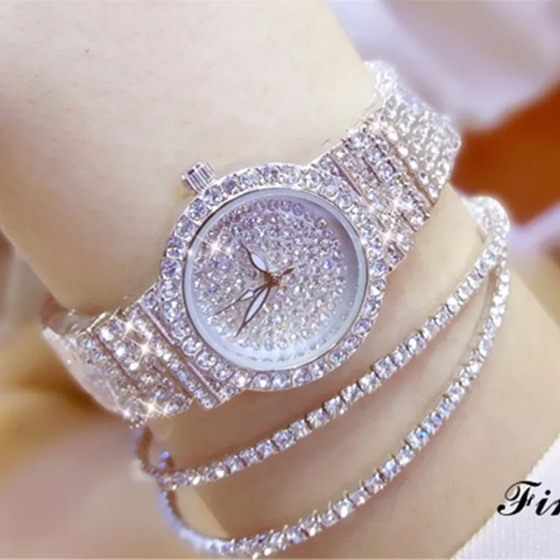 

Luxury Women Watches Diamond Famous Brand Elegant Dress Quartz Watches Ladies Rhinestone Wristwatch Relogios Femininos