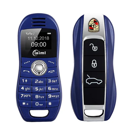 Мини-телефон bluetooth Dialer MP3 магический диктофон сотовый телефон две sim-карты маленький автомобильный ключ мобильный телефон русский язык - Цвет: blue