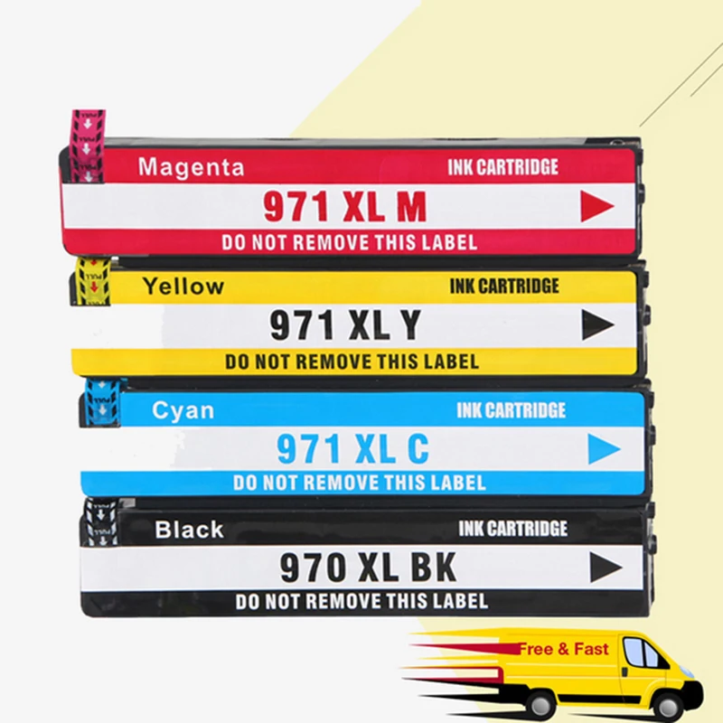 Hisaint cartucho de tinta para HP 970XL, 971XL, 970, 971, OfficeJet Pro,  X476dn, X476dw, X576dn, X576dw, X551dw, MFP|compatible hp  cartridges|compatible ink cartridgehp compatible ink - AliExpress