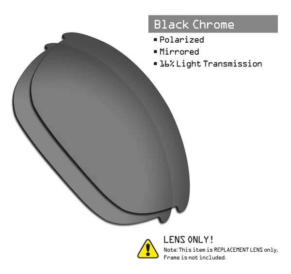 SmartVLT поляризованные Запасные линзы для Окли половина солнечные очки к куртке-несколько вариантов - Цвет линз: Black Chrome