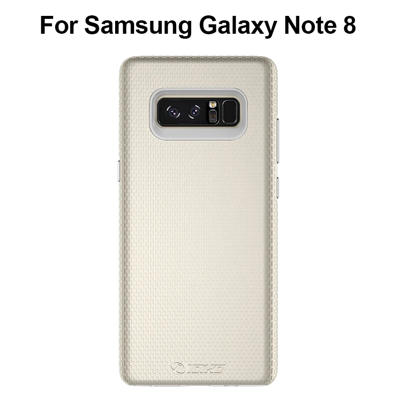 Чехол TOIKO X Guard для samsung Galaxy Note 8 Hybrid PC TPU Armor 2 в 1 Мобильный корпус Защита от падения противоударный чехол для сотового телефона - Цвет: Gold and Transparent