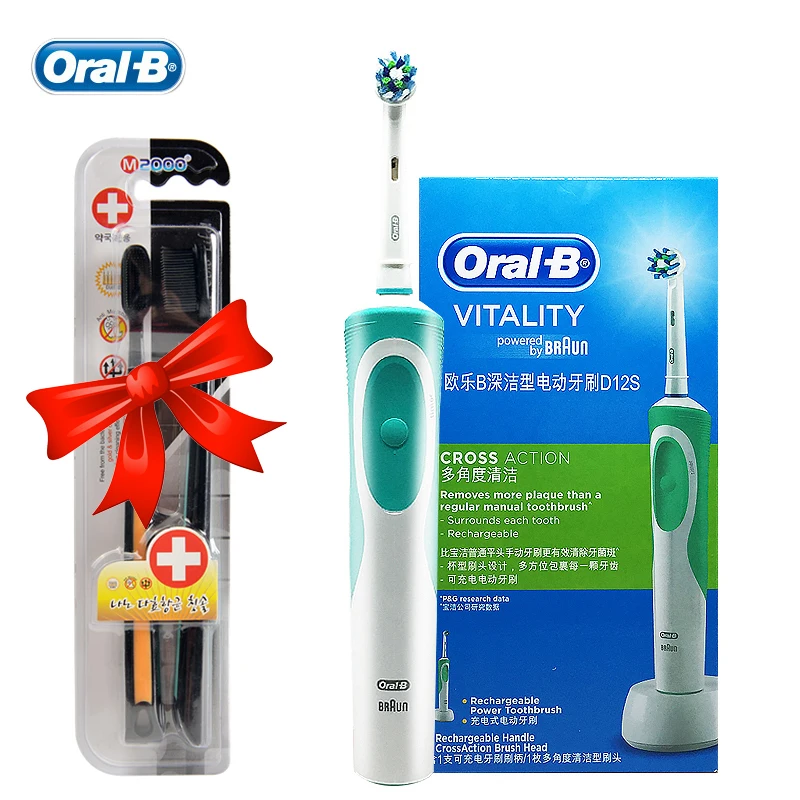 

Oral B Vitality D12 Sonic Electric Toothbrush Rotating Rechargeable Precision Clean Teeth Brush Imported From German Brush Teeth