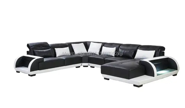 Us 1780 0 Beanbag Sectional Sofa Chaise In Muebles Bean Bag Chair Modern Design Leather Home Furniture Iiving Room Set Living