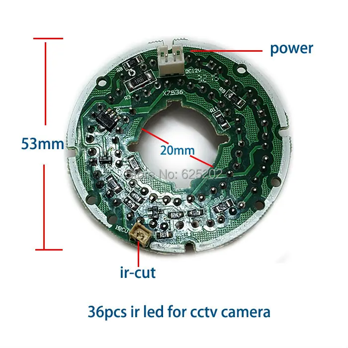 Экономичные 36 шт. ИК-светодиоды для камеры видеонаблюдения на большие расстояния