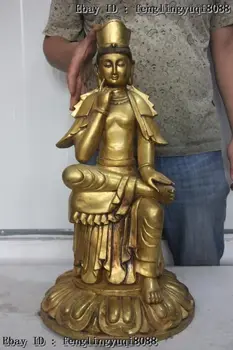 

Discount 55% Western Regions Buddhism Bronze Free Kwan-Yn GuanYin Bodhisattva buddha Statue