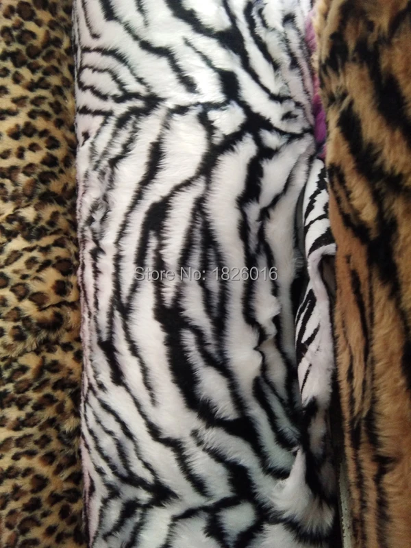 zebra leopard plush fabric