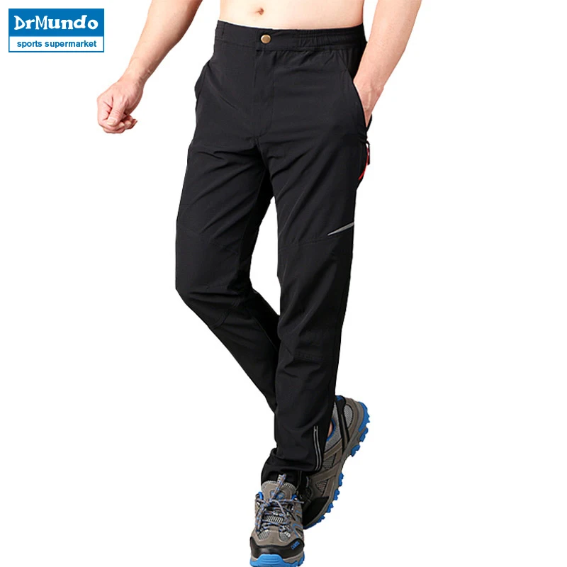 2018 nuevos hombres al aire libre Pesca Pantalones elástico de secado rápido Pantalones de correr transpirable protector solar senderismo trekking Ciclismo Pantalones