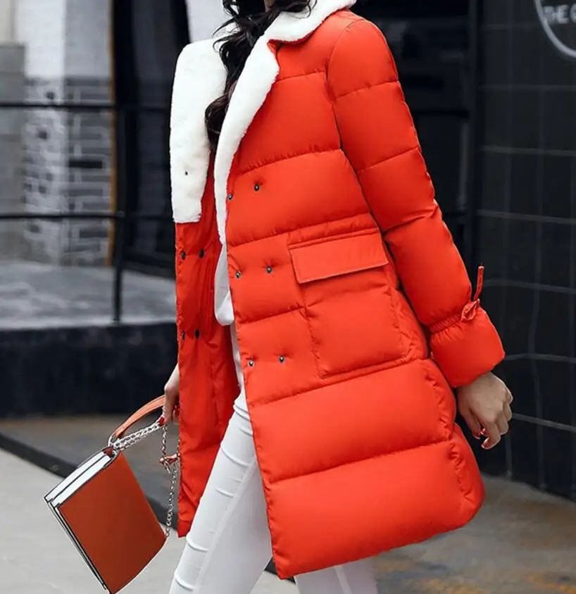 Женское хлопковое пальто дикая тонкая куртка модная Новая женская зимняя верхняя одежда 2019 сохраняющая тепло хлопковая одежда пряжка плюс