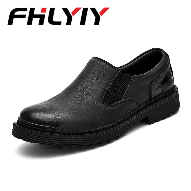 Hot Sale 100 Handmade Genuine Leather Men Work Shoes Lace Up