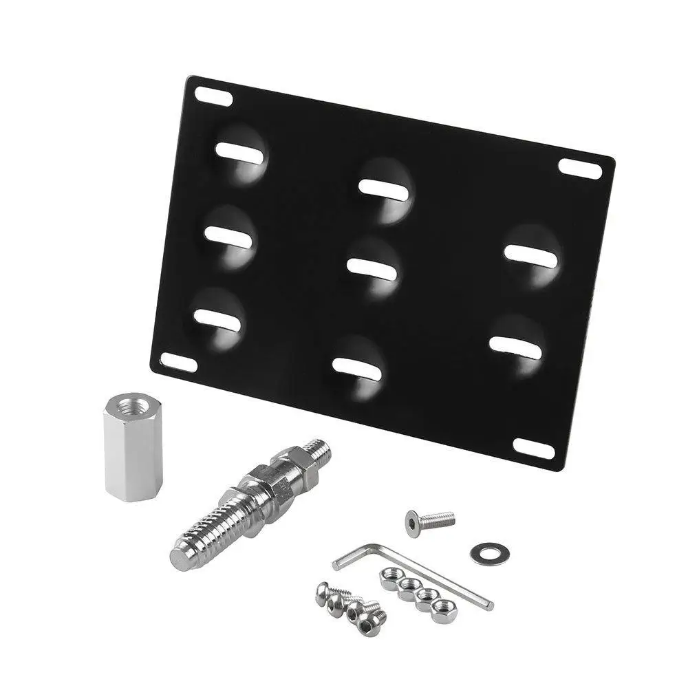 

Dragonpad Alician Front Bumper Tow Hook Adapter License Plate Mounting Bracket Holder For BMW E82 E88 E71 128i 135i 1M 325i 328i