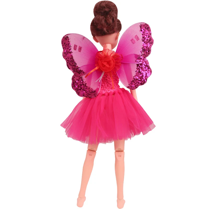 BJD 60 см куклы одежда 1/3 платье феи газовая юбка эльф крылья дух волшебная палочка подходит 18 дюймов девочка кукла и 43 см ребенок b7