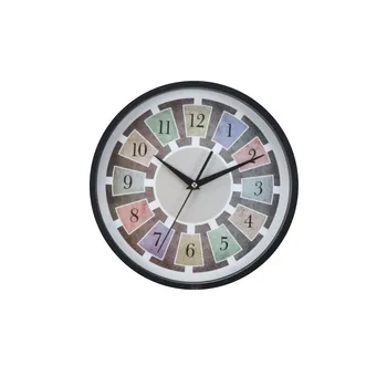 

Manufacturer Direct Nordic Solid Color round Wall Clock Creative Ins Home Decoration Bedroom Digital Wall Clock