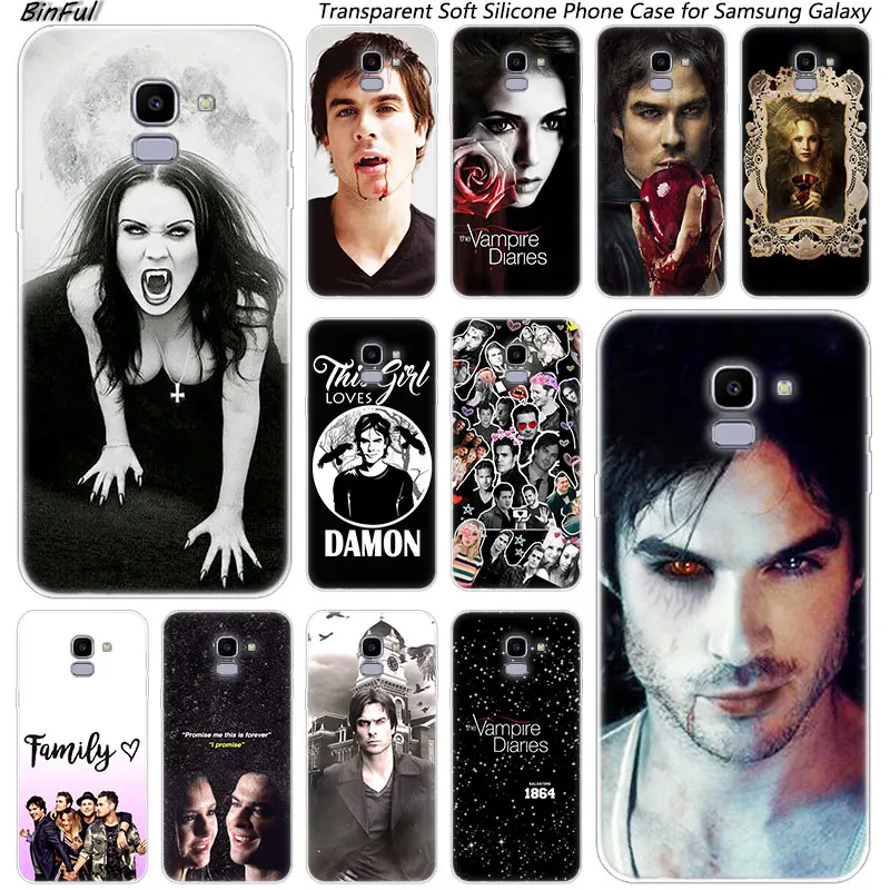 

Hot The Vampire Diaries Soft Silicone Case For Samsung Galaxy J8 J6 J4 2018 J2 Core J5 J6 J7 Prime J3 2016 2017 EU J4 Plus Cover