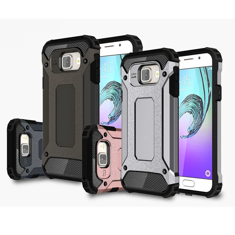 

Case For Samsung Galaxy A3 A5 A7 A9 2016 2017 Cover Full Protection TPU+PU shock proof hybrid Armor Soft phone Case kimTHmall