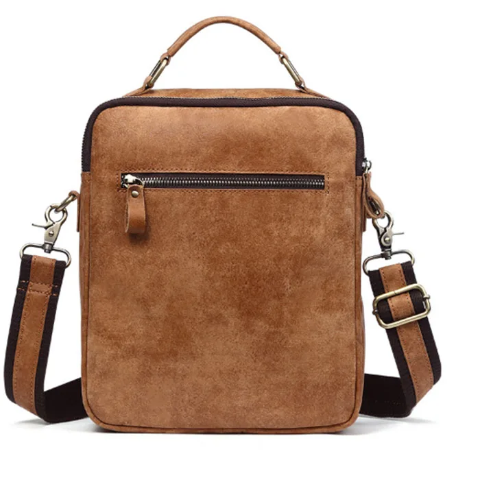 Men brown Bags Genuine Leather Classic Male flap Bag Shoulder Crossbody ...