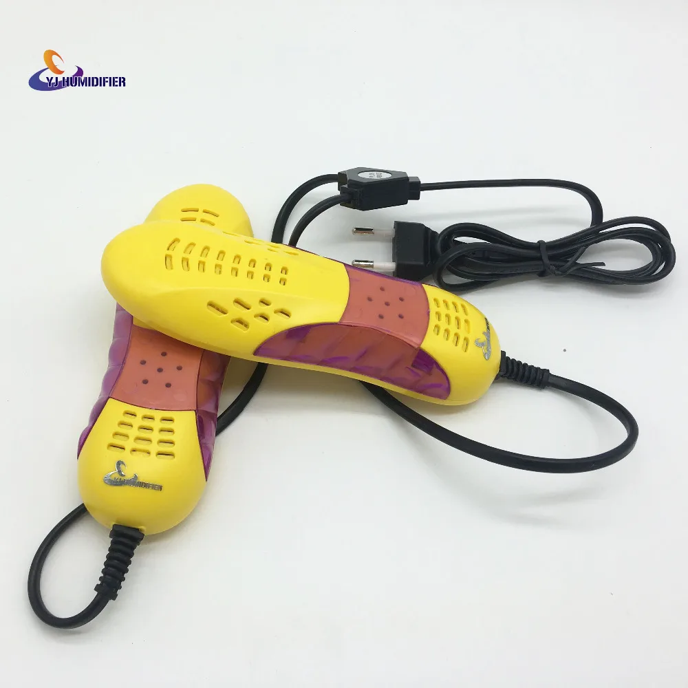 

YJ HUMIDIFIER 220V EU Plug Race Car Shape Voilet Light Shoe Dryer Foot Protector Boot Odor Deodorant Device Shoes Drier Heater