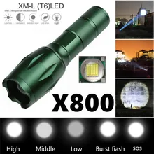 Светодиодный 3000lm CREE XM-L T6 фонарик G700 X800Torch безопасности и выживания Z1221