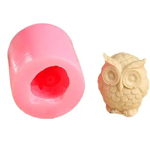 

1Pcs Owl Shaped Silicone Mold Cake Pan Handmade Soap Molds for Jelly, Biscuits, Chocolate, Candy, Pudding