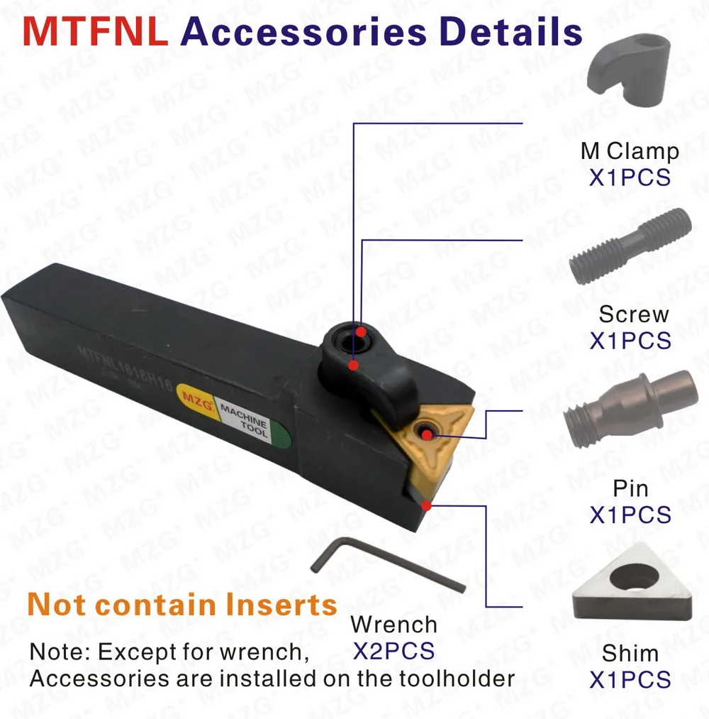 MZG мм 20 мм 25 мм MTFNL2525M16 обработки расточные резак металла резка карбида Toolholder внешний токарный инструмент держатель ЧПУ токарные станки Arbor